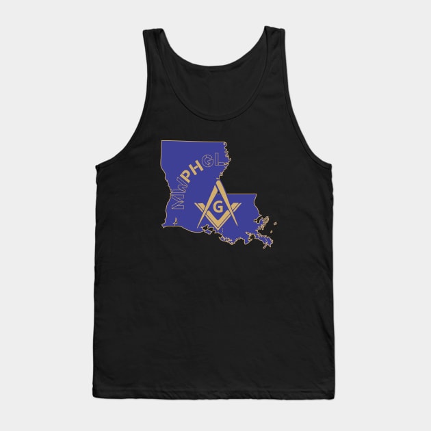 MWPHGLLA - Blue & Gold Tank Top by Brova1986